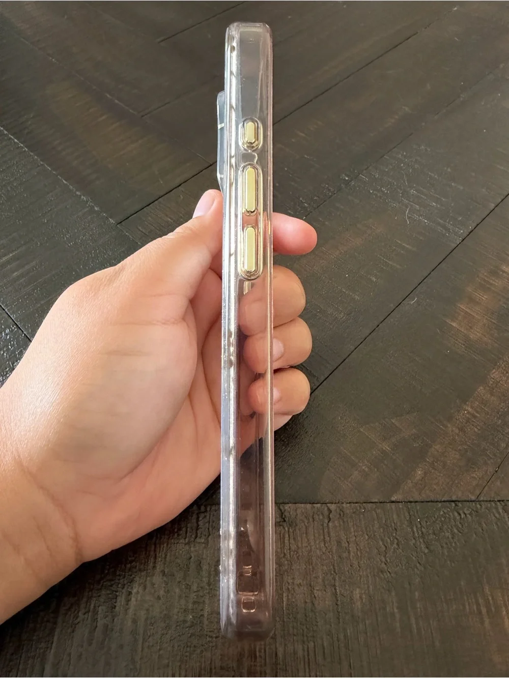 case-mate Clear Floral iPhone 16 Pro Case with Silver & Gold Accents